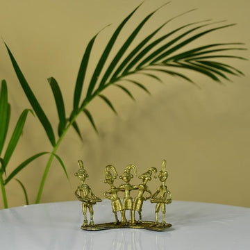 Dokra Orchestra: Brass Tabletop Masterpiece for Unique Home Decor - Dhokra - Sowpeace - Dhokra tabletop - Dokra