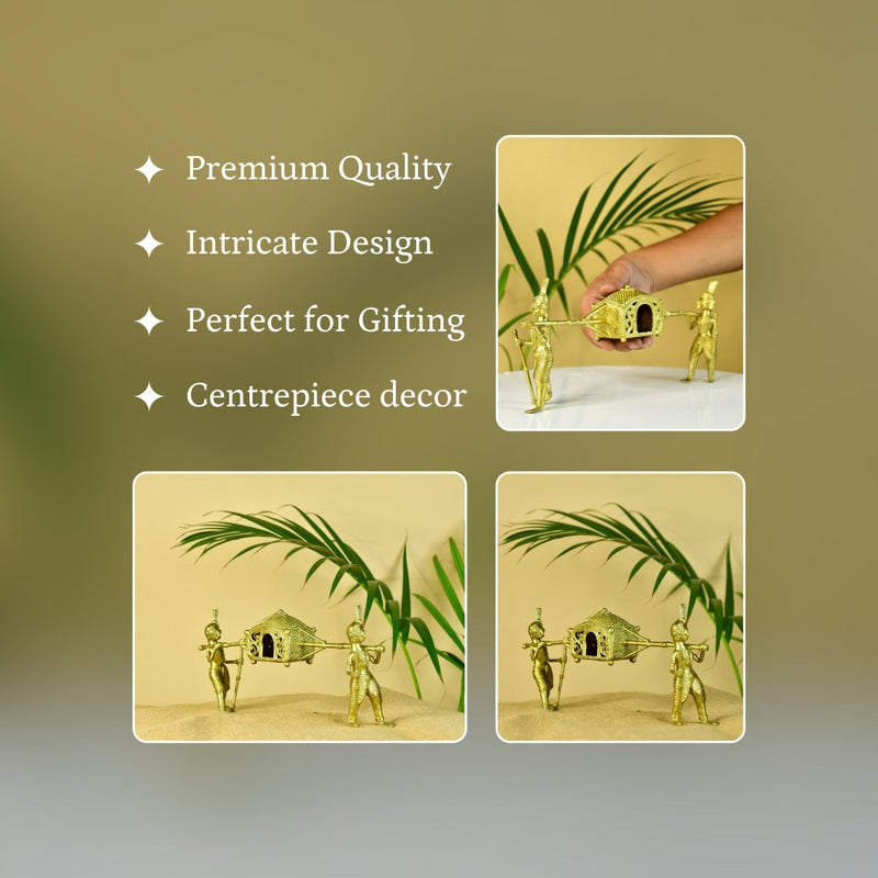 Dokra Palki: Brass Tabletop Elegance Decor – view 3