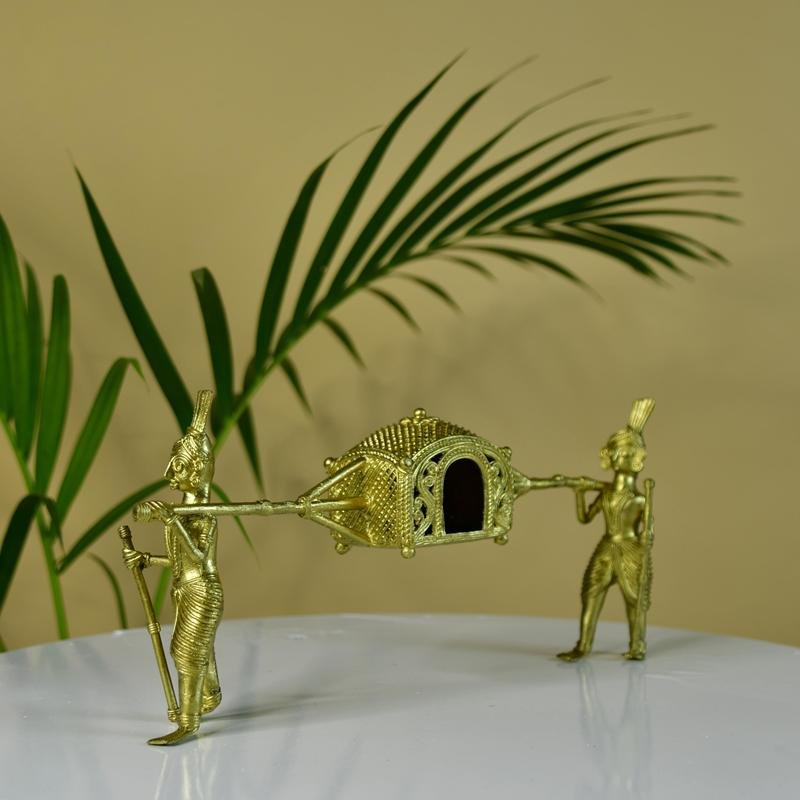 Dokra Palki: Brass Tabletop Elegance Decor - Dhokra - Sowpeace - Dokra - New Arrivals