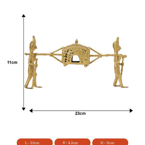 Dokra Palki: Brass Tabletop Elegance Decor - Sowpeace - Dokra Palki: Brass Tabletop Elegance Decor - Dok - DPK - BR - TT - Sowpeace