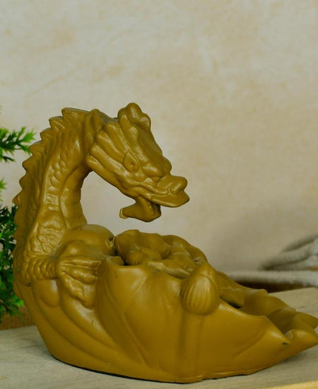 Dragon Smoke Fountain by Sowpeace - Beautiful Resin Showpiece for Home Decor