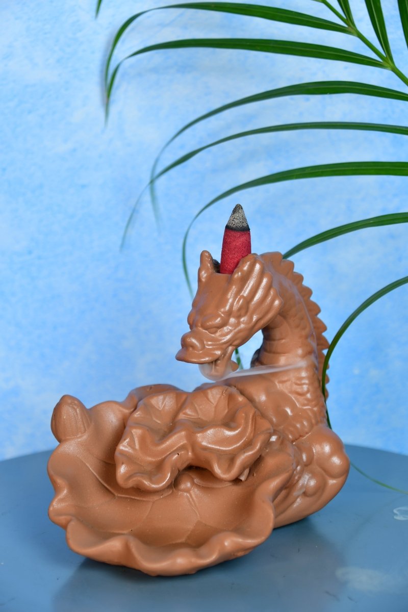 Dragon Smoke Fountain by Sowpeace - Beautiful Resin Showpiece for Home Decor