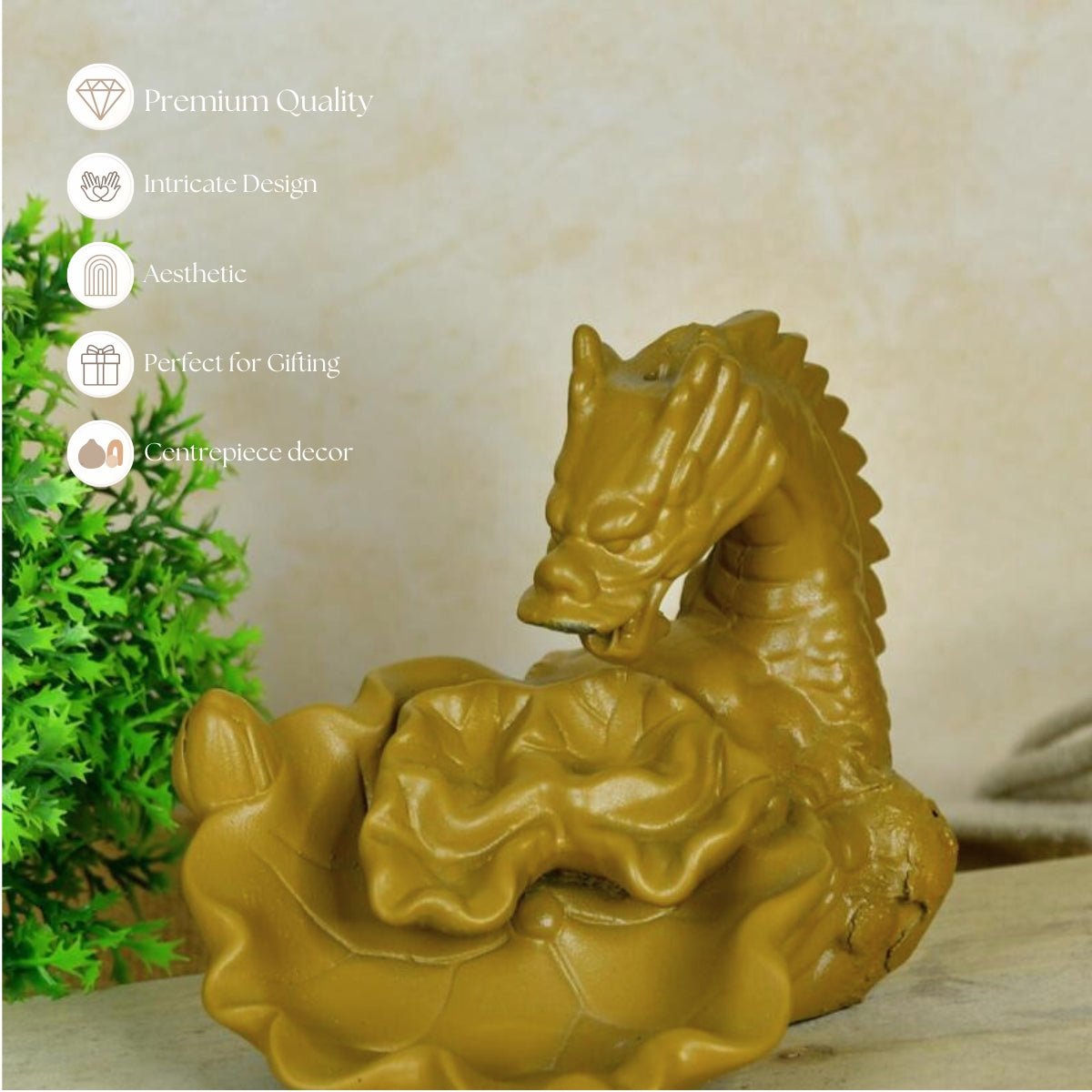 Dragon Smoke Fountain by Sowpeace - Beautiful Resin Showpiece for Home Decor - Decor - Sowpeace - 