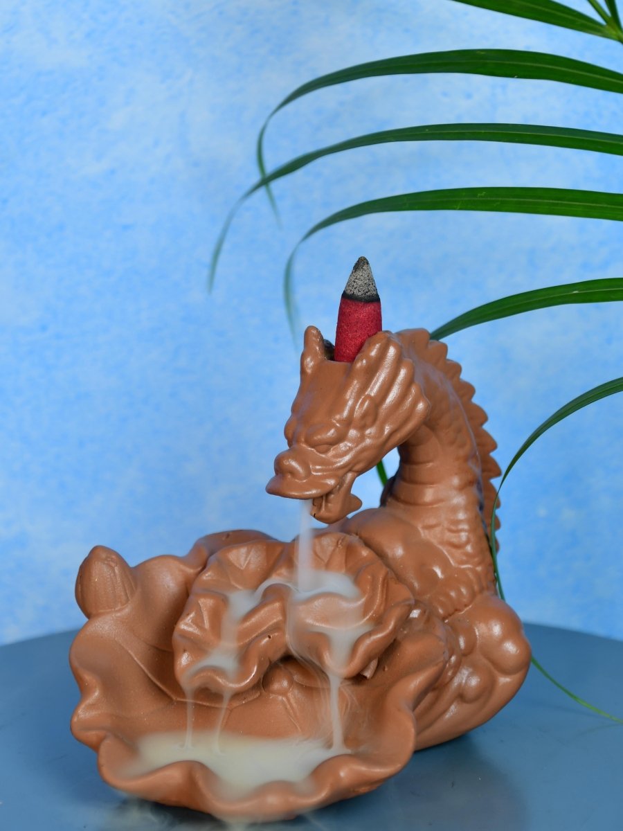 Dragon Smoke Fountain by Sowpeace - Beautiful Resin Showpiece for Home Decor