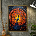 Enchanted Peacock: Sowpeace Handcrafted Wall Art – Premium Indian - Inspired Canvas Print for Stylish Home Decor - Wall painting - Chitran by sowpeace - Enchanted Peacock: Sowpeace Handcrafted Wall Art – Premium Indian - Inspired Canvas Print for Stylish Home Decor - Sowpeace