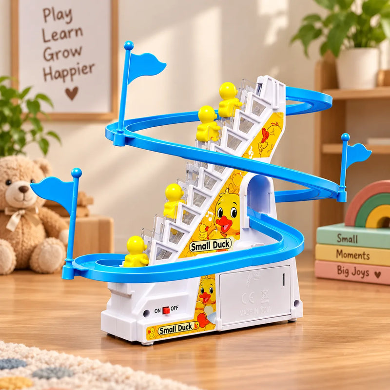 SOWPEACE Duck Slide Toy Set – Automatic Stair Climbing Ducklings with Lights & Music – view 8