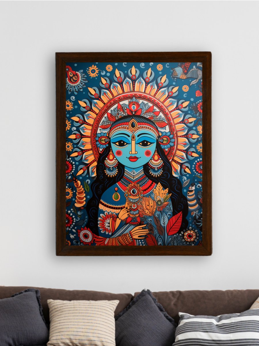 Find Your Inner Peace: Sowpeace Radha Print – Premium Indian-Inspired Canvas Art for Elegant and Spiritual Home Decor