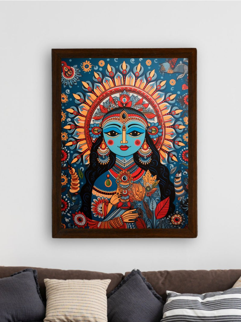 Find Your Inner Peace: Sowpeace Radha Print – Premium Indian-Inspired Canvas Art for Elegant and Spiritual Home Decor – view 3