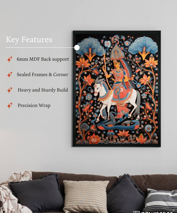Find Your Inner Rider: Sowpeace Handcrafted Abstract Art – Premium Indian-Inspired Canvas Print for Modern Decor — image 6