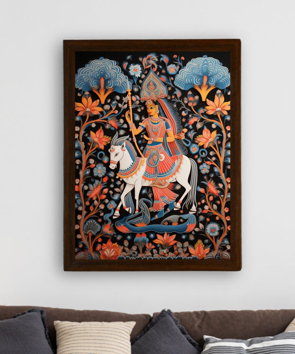 Find Your Inner Rider: Sowpeace Handcrafted Abstract Art – Premium Indian-Inspired Canvas Print for Modern Decor — image 3