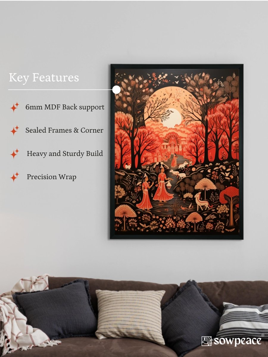 Find Your Rural Harmony: Sowpeace Handcrafted Canvas Prints – Premium Indian-Inspired Art for Elegant Home Decor