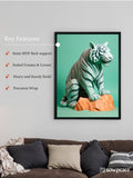 Frozen Form: Premium Abstract Tiger Canvas Wall Prints by Sowpeace – Handcrafted Indian - Inspired Art for Unique Winter Decor - Wall painting - Chitran by sowpeace - Frozen Form: Premium Abstract Tiger Canvas Wall Prints by Sowpeace – Handcrafted Indian - Inspired Art for Unique Winter Decor - Sowpeace