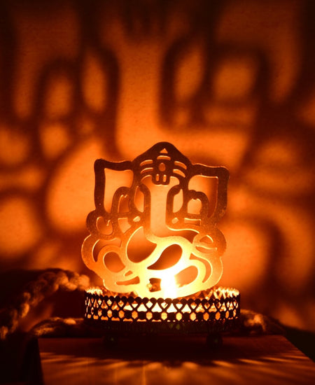 Ganesh Shadow Art - Mordern Indian Decor by Sowpeace