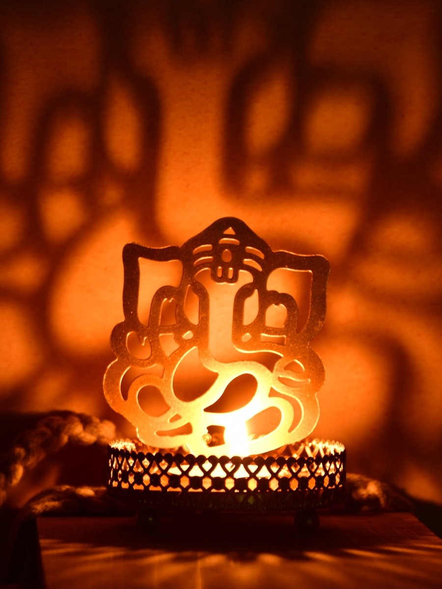 Ganesh Shadow Art - Mordern Indian Decor by Sowpeace