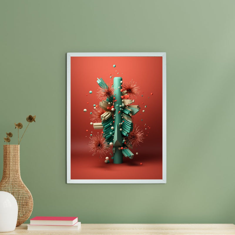Global Chill: Sowpeace Premium Abstract Winter Canvas Prints – Handcrafted Indian-Inspired Art for Elegant Winter Decor – view 1