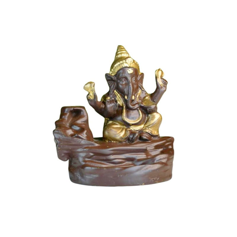 Golden Ganesh Resin Tabletop Decor by Sowpeace - Unique Home Showpiece – view 7