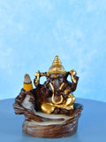 Golden Ganesh Resin Tabletop Decor by Sowpeace - Unique Home Showpiece - Decor - Sowpeace - Golden Ganesh Resin Tabletop Decor by Sowpeace - Unique Home Showpiece - RES - GGF - TT - Sowpeace