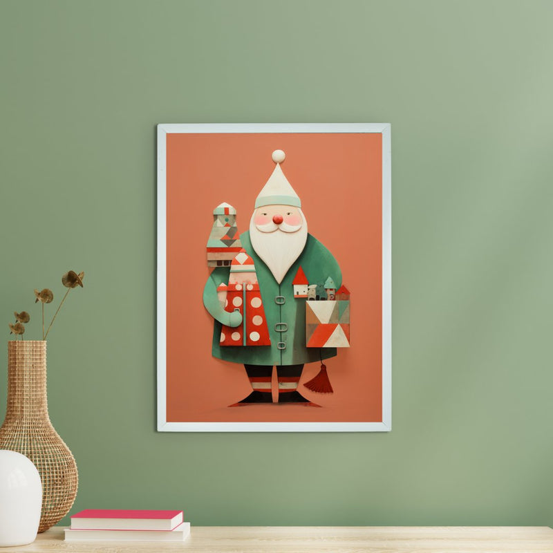 Sowpeace Santa: Premium Gifting Hope Canvas Prints – Handcrafted Indian-Inspired Art for Stylish Holiday Home Decor – view 1
