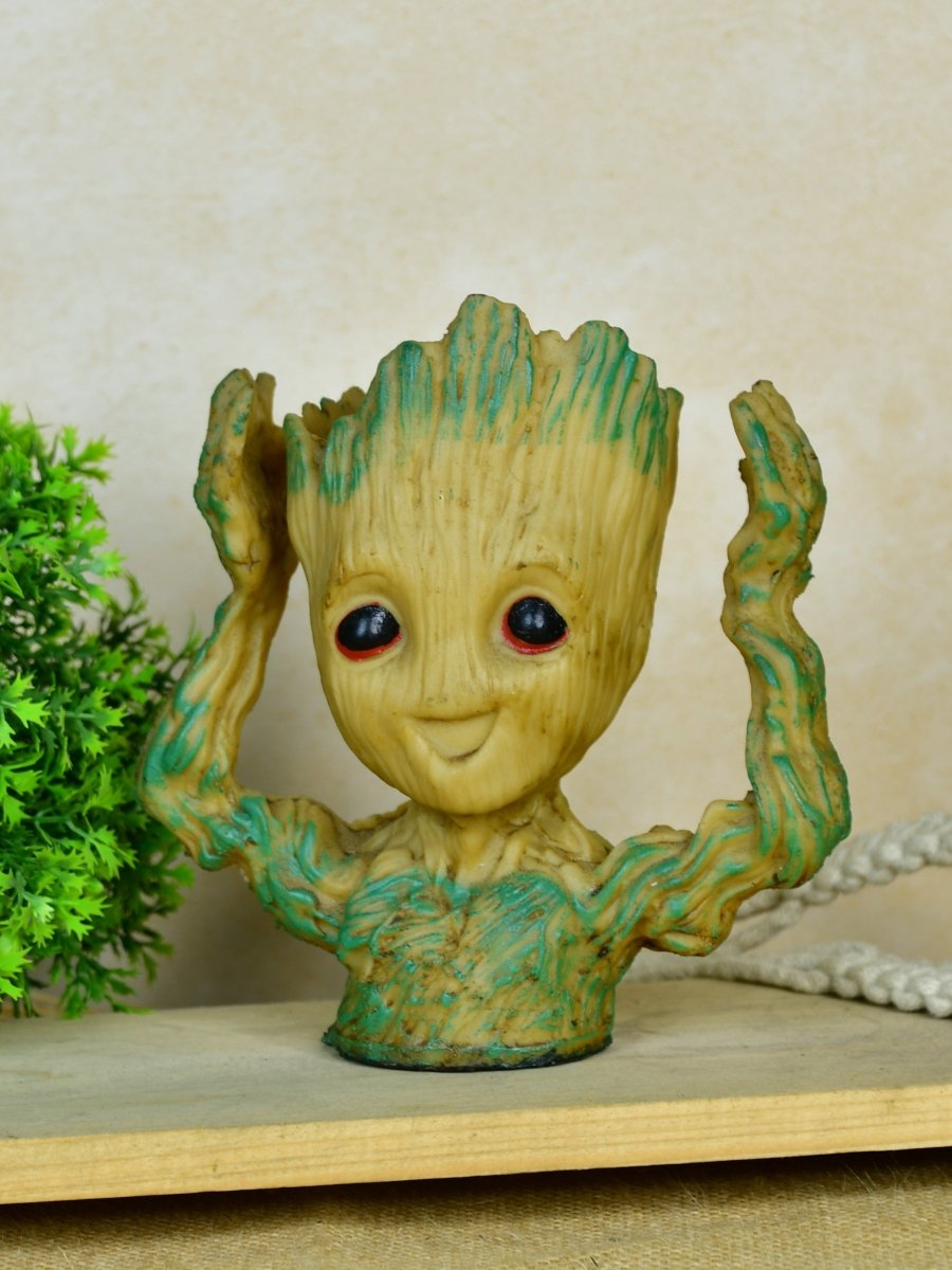 Groot Figurine Planter with Hands Up | Sowpeace Artisan Home Decor & Functional Design - Decor - Sowpeace - Groot Figurine Planter with Hands Up | Sowpeace Artisan Home Decor & Functional Design - RES - GRHU - TT - Sowpeace