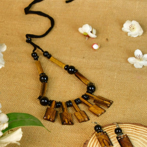 Handcrafted Bamboo Necklace with Hammer Figures by Sowpeace - Necklace - SOWPEACE - Handcrafted Bamboo Necklace with Hammer Figures by Sowpeace - Lock - Neck - Bamb - LB - Sowpeace