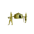 Handcrafted Brass Dhokra Palki Tabletop Decor - Dhokra - Sowpeace - Dhokra tabletop - Dokra