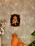 Handcrafted Terracotta Dancing Ganesh Wall Art: Unique Home Decor - Sowpeace - Handcrafted Terracotta Dancing Ganesh Wall Art: Unique Home Decor - Terr - WART - SANJ - DGNS - Sowpeace