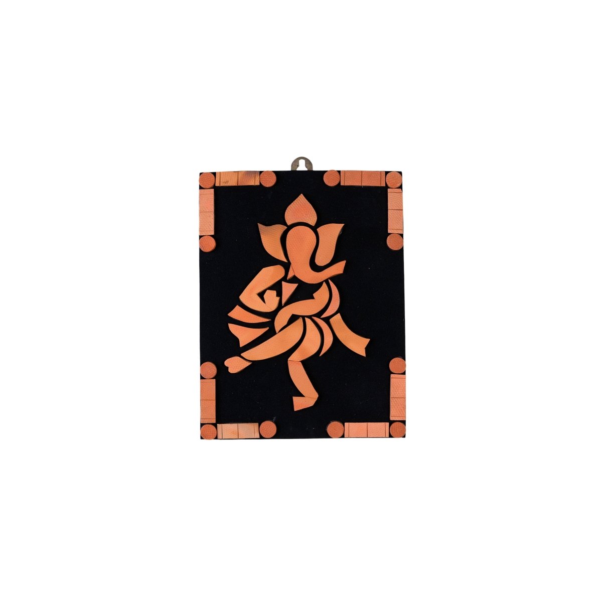 Handcrafted Terracotta Dancing Ganesh Wall Art: Unique Home Decor - Sowpeace - Diwali - God Idols