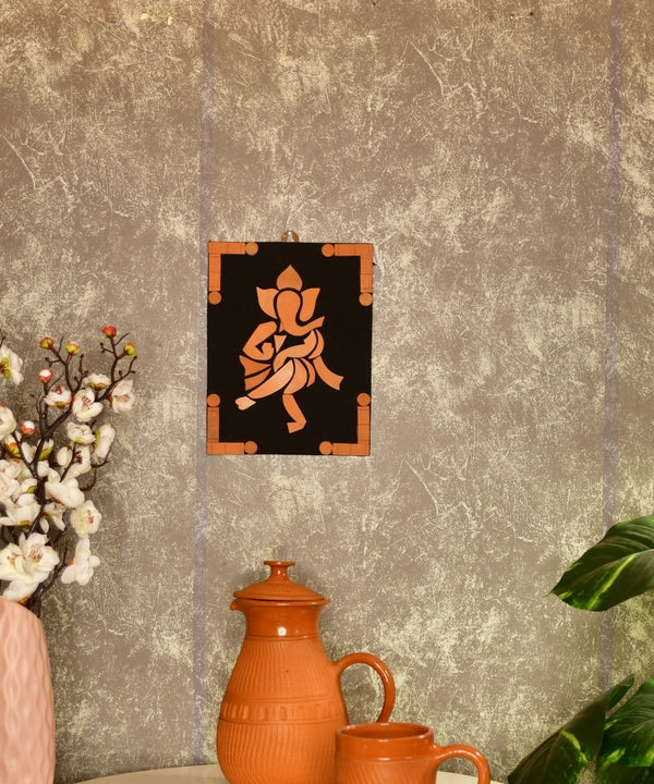 Handcrafted Terracotta Dancing Ganesh Wall Art: Unique Home Decor — image 5