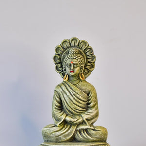 Handcrafted Terracotta Sitting Buddha: Artisan Home Decor by Sowpeace - terracotta tabletop - Sowpeace - Handcrafted Terracotta Sitting Buddha: Artisan Home Decor by Sowpeace - Terr - Terr - TT - TSBD - Sowpeace