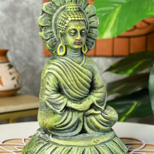 Handcrafted Terracotta Sitting Buddha: Artisan Home Decor by Sowpeace - terracotta tabletop - Sowpeace - Handcrafted Terracotta Sitting Buddha: Artisan Home Decor by Sowpeace - Terr - Terr - TT - TSBD - Sowpeace