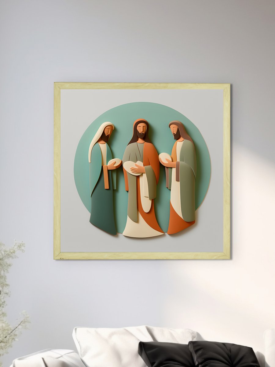 Home Blessing: Jesus' Modern Family Art – Premium Handcrafted Canvas Prints for Stylish and Faithful Home Decor by Sowpeace - Wall painting - Chitran by sowpeace - Home Blessing: Jesus' Modern Family Art – Premium Handcrafted Canvas Prints for Stylish and Faithful Home Decor by Sowpeace - CH - WRT - JBF - Sowpeace