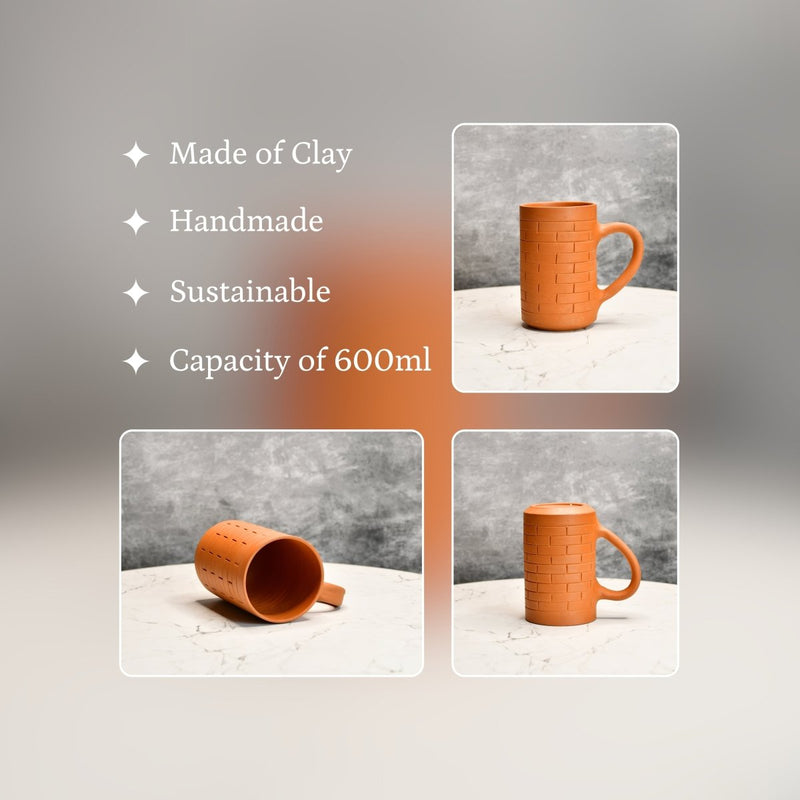 Large Unglazed Mocktail Cup: Versatile Elegance for Home and Kitchen Decor – view 3