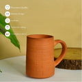 Large Unglazed Mocktail Cup: Versatile Elegance for Home and Kitchen Decor - Utensils - Sowpeace - New Arrivals - Terracotta beer mug