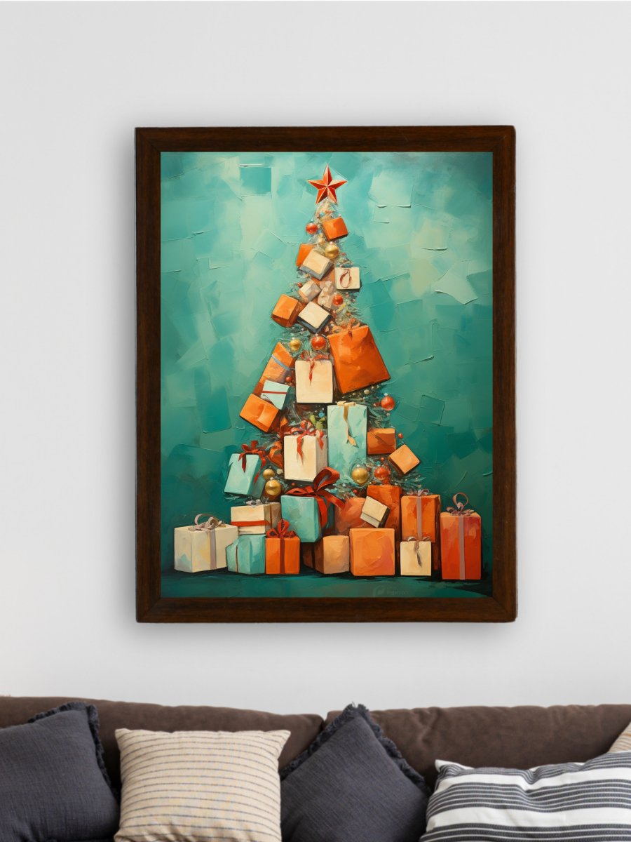 Merry & Bright: Premium Sowpeace Xmas Canvas Wall Prints – Handcrafted Indian - Inspired Art for Elegant Festive Decor - Wall painting - Chitran by sowpeace - Merry & Bright: Premium Sowpeace Xmas Canvas Wall Prints – Handcrafted Indian - Inspired Art for Elegant Festive Decor - Sowpeace