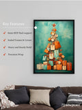 Merry & Bright: Premium Sowpeace Xmas Canvas Wall Prints – Handcrafted Indian - Inspired Art for Elegant Festive Decor - Wall painting - Chitran by sowpeace - Merry & Bright: Premium Sowpeace Xmas Canvas Wall Prints – Handcrafted Indian - Inspired Art for Elegant Festive Decor - Sowpeace