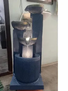 Modern Angular Step Fountain Indoor Water Fountain – 3 ft -Indoor Water Fountain-Sowpeace-Indoor Water Fountain-Modern Water Fountain