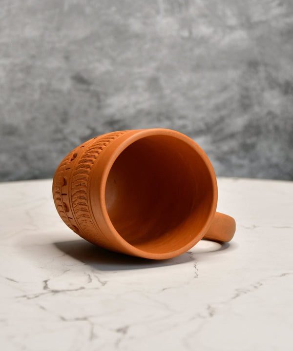 Rustic Terracotta Coffee Mug: Home Decor & Kitchen Delight — image 6