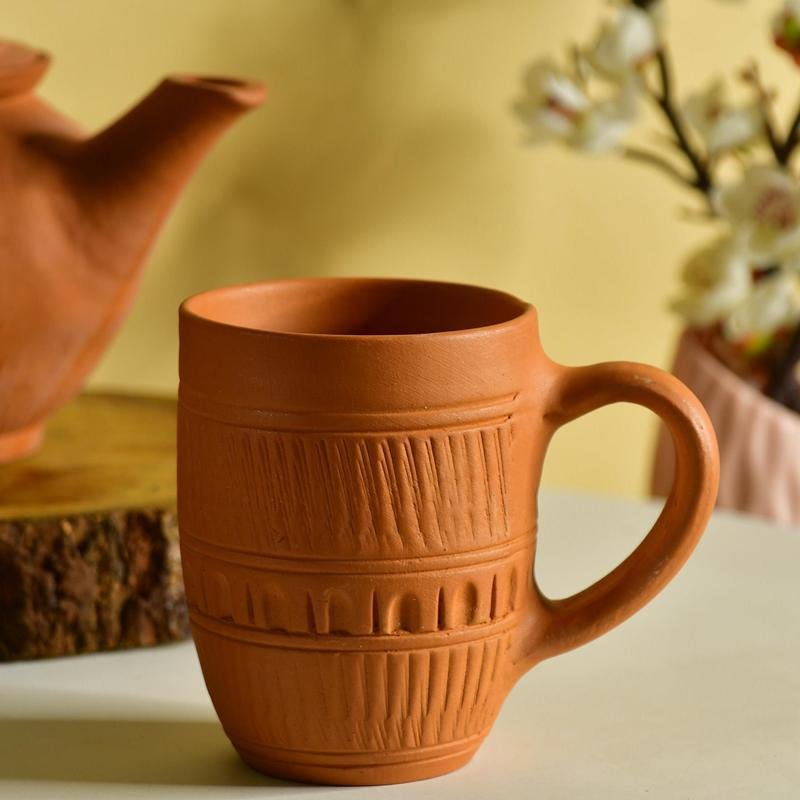 Rustic Terracotta Coffee Mug: Home Decor & Kitchen Delight - Utensils - Sowpeace - New Arrivals - Terracotta Coffee mug