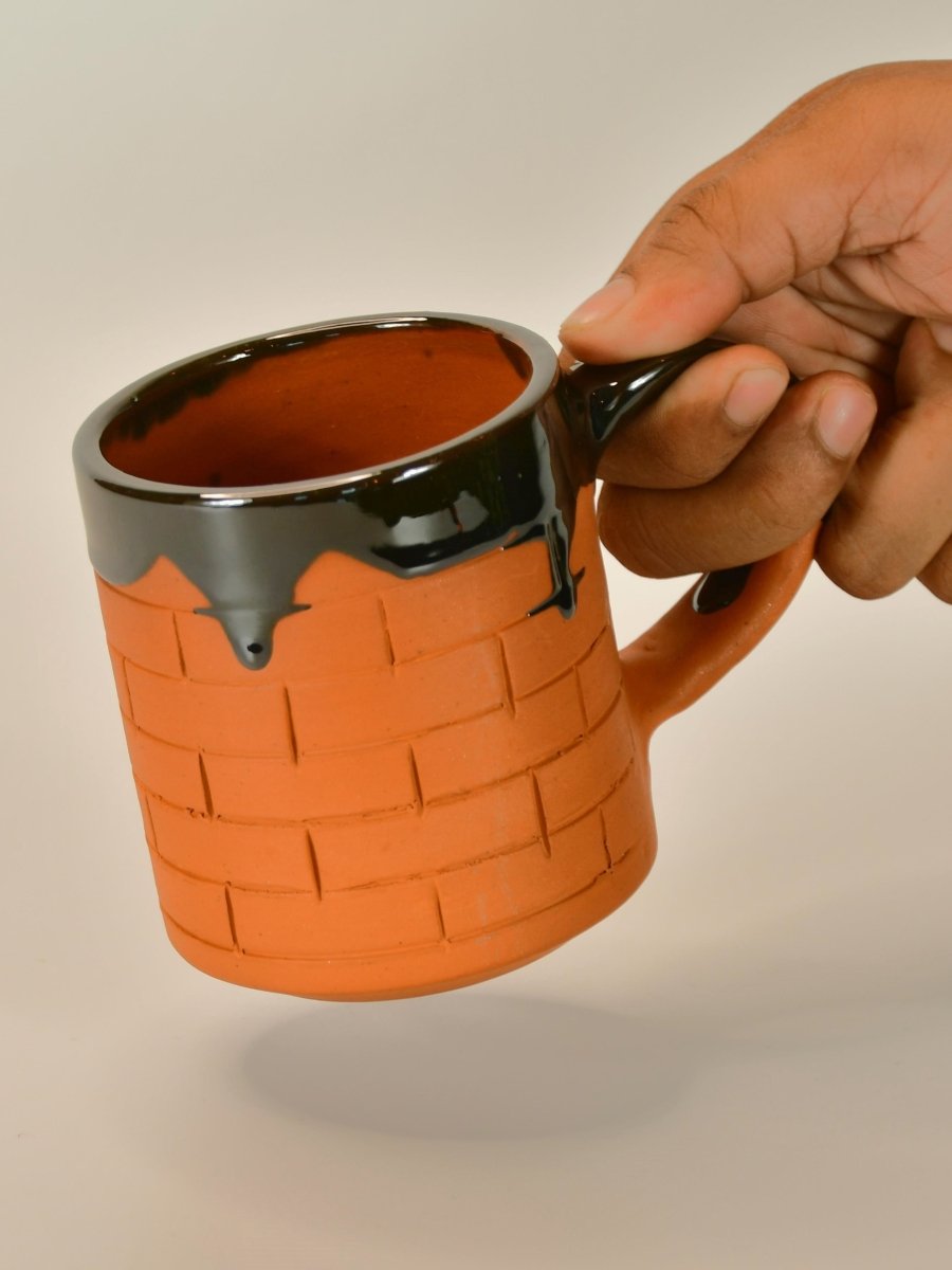 Sculpted Terracotta Coffee Mug: Stylish Functionality - Sowpeace - Sculpted Terracotta Coffee Mug: Stylish Functionality - Terr - Uten - Terr - TCMH - Sowpeace