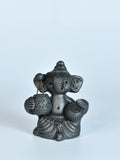 Serene Rhythms: Black Terracotta Ganesh Playing Iktara and Tabla - decor - Sowpeace - Serene Rhythms: Black Terracotta Ganesh Playing Iktara and Tabla - Terr - bter - TT - GIT - Sowpeace