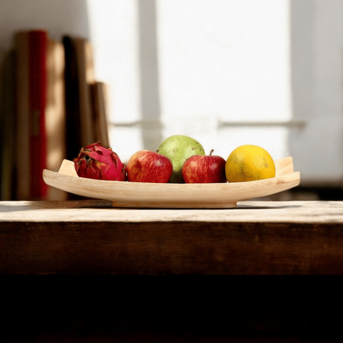 Sowpeace 10 - Inch Acacia Wood Tray - Traditional Design - Sowpeace - 