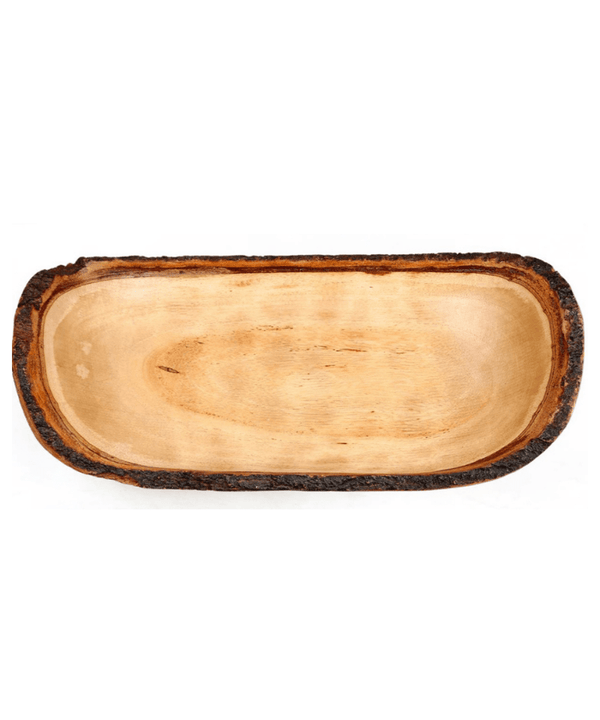 Sowpeace 12-Inch Acacia Wood Oval Decor Bowl — image 6