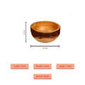 Sowpeace 6 - Inch Natural Acacia Wood Round Bowl - Sowpeace - 