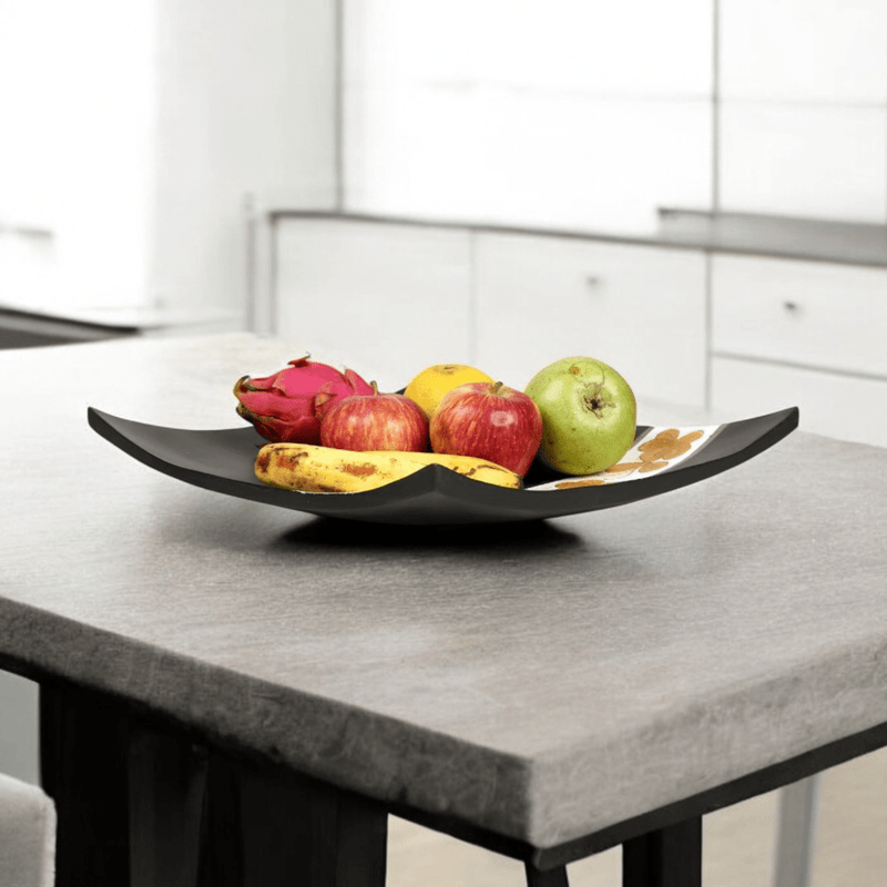 Sowpeace 8-Inch Elegant Black Acacia Wood Square Tray – view 3