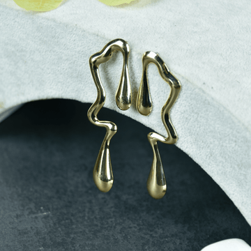 Sowpeace Abstract Gold Stainless Steel Earrings | Modern One‑Size Lightweight Jewelry for Women & Daily Wear - Sowpeace - 