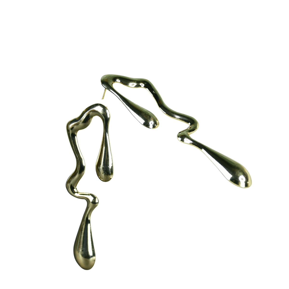 Sowpeace Abstract Gold Stainless Steel Earrings | Modern One‑Size Lightweight Jewelry for Women & Daily Wear - Sowpeace - 