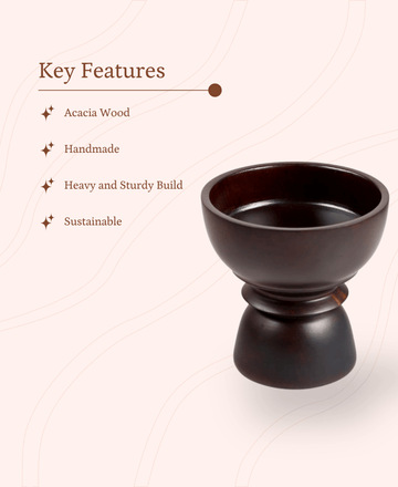 Sowpeace Acacia Wood Multipurpose Decor Bowl — alternate view