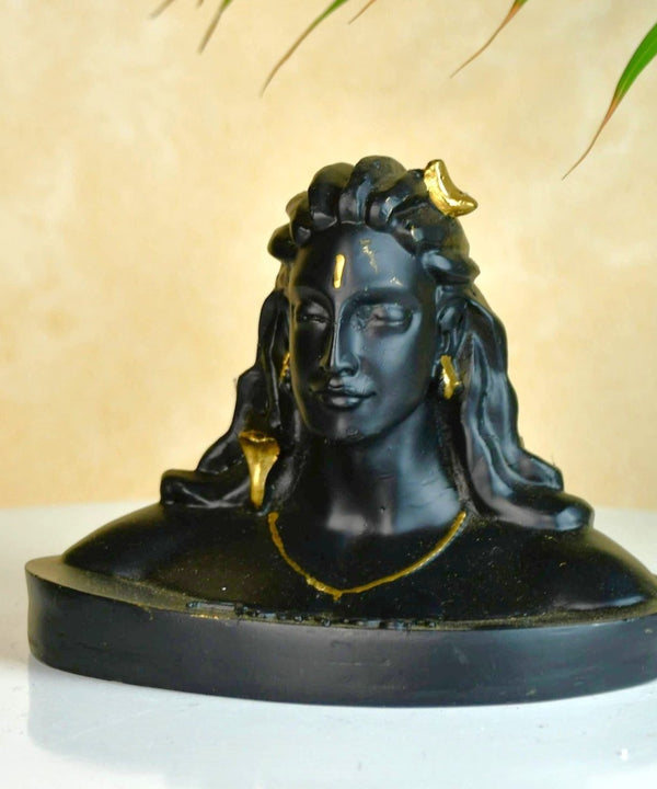 Sowpeace Adiyogi Shiva Statue 5 Inch | Black Idol for Meditation, Home Décor & Spiritual Gift — image 5