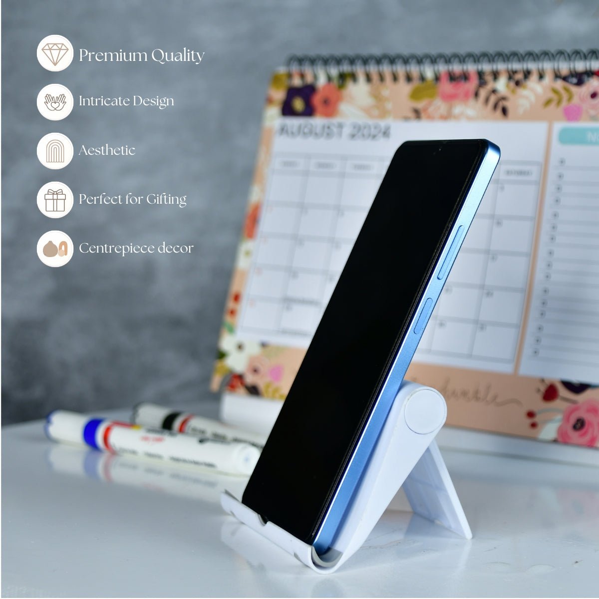 Sowpeace - Adjustable White Tablet Stand | Trendy Desk Accessory - Decor - Sowpeace - 