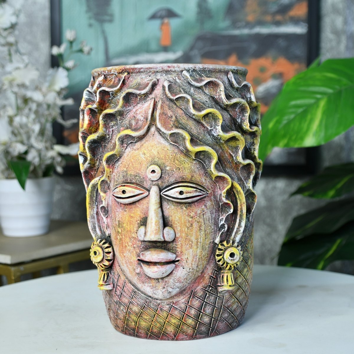 Sowpeace Artisan Big Female Vase Tabletop Decor